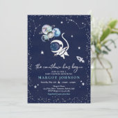Baby shower Galaxy Baby shower Inv Kaart (Staand voorkant)