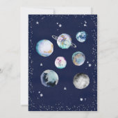 Baby shower Galaxy Baby shower Inv Kaart (Achterkant)
