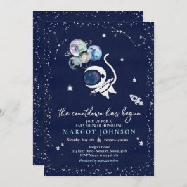Baby shower Galaxy Baby shower Inv Kaart