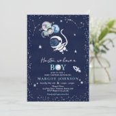 Baby shower Galaxy Baby shower Inv Kaart (Staand voorkant)