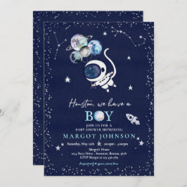 Baby shower Galaxy Baby shower Inv Kaart