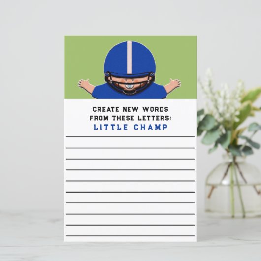 Baby shower game (Staand voorkant)