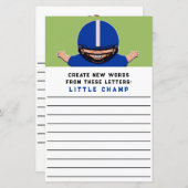 Baby shower game (Voorkant / Achterkant)