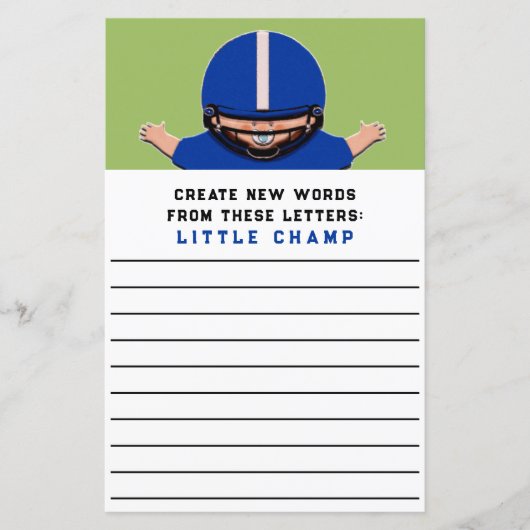 Baby shower game (Voorkant)