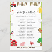 Baby shower game (Voorkant)