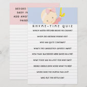 Baby shower Game Advies Kaarten (Voorkant / Achterkant)