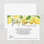 baby shower game Baby Bump Cards Lemons Informatiekaartje (Voorkant / Achterkant)