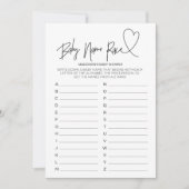 baby shower game Baby Race Card Kaart (Voorkant)