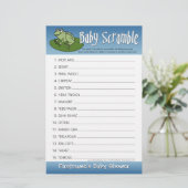 Baby shower game - Baby Word cramble (Staand voorkant)