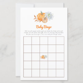 Baby shower Game Bingo Little Pumpkin Herfst Cute