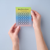 Baby shower game Circular Ombré Sjabloon Flyer (Hand)
