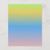 Baby shower game Circular Ombré Sjabloon Flyer (Achterkant)