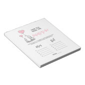 BABY SHOWER GAME Elephant - Hoe oud Ouderen Foto Notitieblok (Schuin)