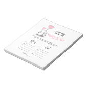 BABY SHOWER GAME Elephant - Hoe oud Ouderen Foto Notitieblok (Linkerzijde)