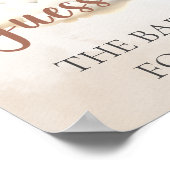 Baby shower Game GUESS DE BABY FOOD Beer Ballonnen Poster (Hoek)