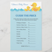 Baby shower game in Cute Rubber Duck Theme (Voorkant)
