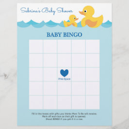 Baby shower game in Cute Rubber Duck Theme