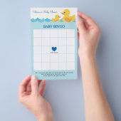 Baby shower game in Cute Rubber Duck Theme Flyer (Hand)