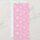 Baby shower game Kaart Baby Trait Game Snowflake (Achterkant)