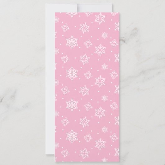 Baby shower game Kaart Baby Trait Game Snowflake (Achterkant)