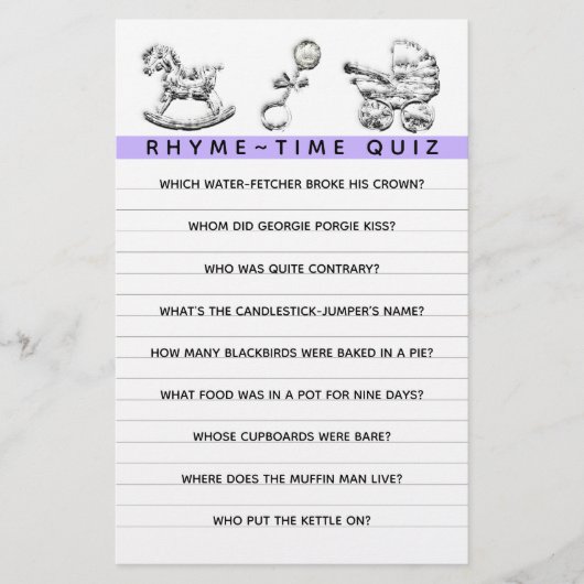 Baby shower game Ouderschap Advice Flyer (Voorkant)