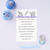 Baby shower game Ouderschap Advice Flyer (Enkel)