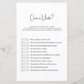 Baby shower game over of onder? (Voorkant)