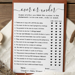 Baby shower Game Over of Onder Kaart