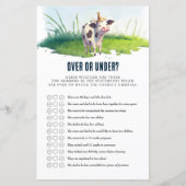 Baby shower game over of onder Koe Blue Boy (Voorkant)