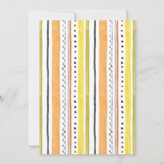 Baby shower Game — Pompoen, Herfst Kaart (Achterkant)