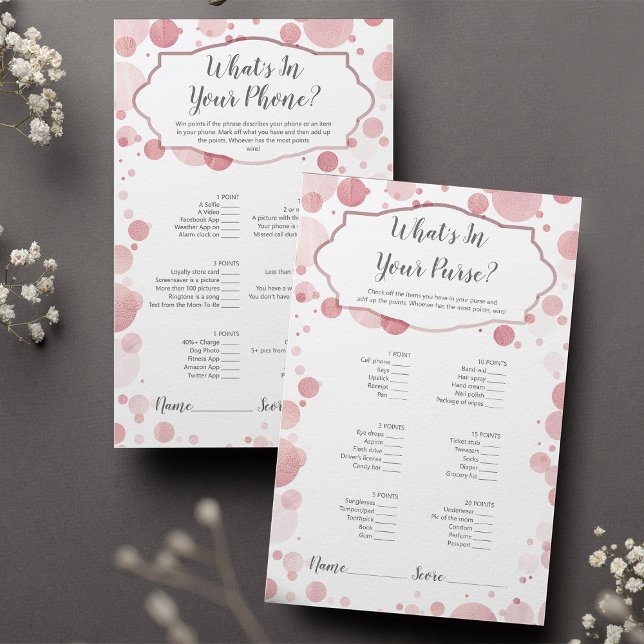 Baby shower game | Wat zit er in je telefoon/tas? (Creator heeft geüpload)