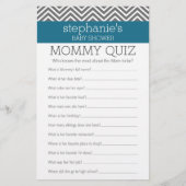 Baby shower Game - Wie kent mama beste Quiz (Voorkant)
