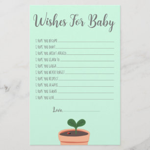 Baby shower game wil Baby flyer