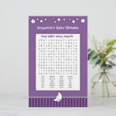 Baby shower game - Word Search (Staand voorkant)
