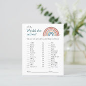Baby shower Game zou ze een beetje Boho-regenboog (Staand voorkant)