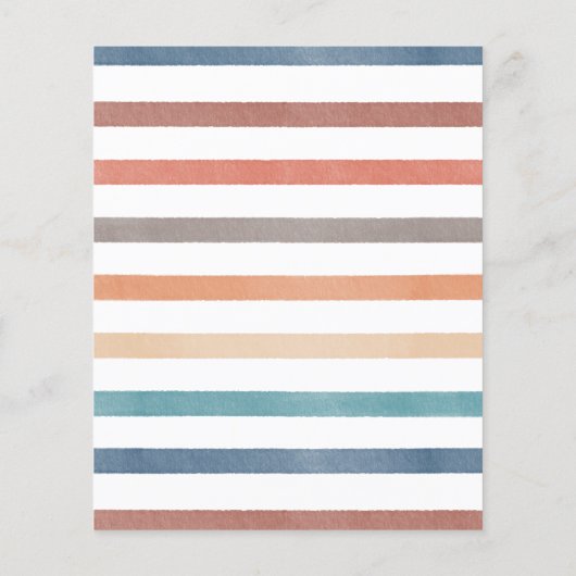 Baby shower Game zou ze een beetje Boho-regenboog  (Achterkant)