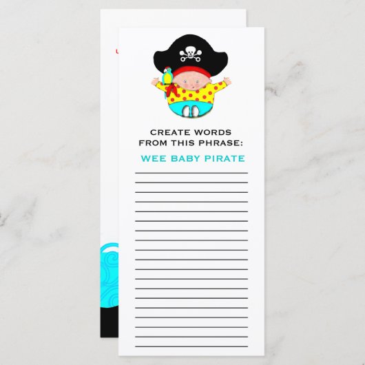 BABY SHOWER GAMES (Voorkant / Achterkant)