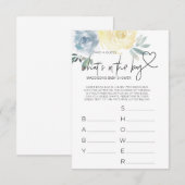 Baby shower Games Baby Boy Shower Favorieten Kaart (Voorkant / Achterkant)