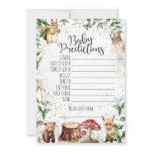 Baby shower games - Baby voorspellingen