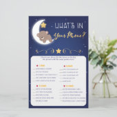 Baby shower Games die mama kennen, telefoonspellet (Staand voorkant)