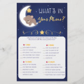 Baby shower Games die mama kennen, telefoonspellet (Voorkant)