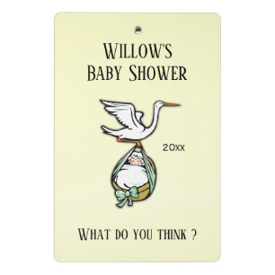 Baby shower Games Memory Boards Mini Klembord