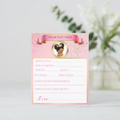 Baby shower Games Pink Gold African American (Staand voorkant)