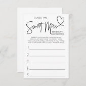 baby shower games raden deze Mess Game Card Informatiekaartje (Voorkant / Achterkant)