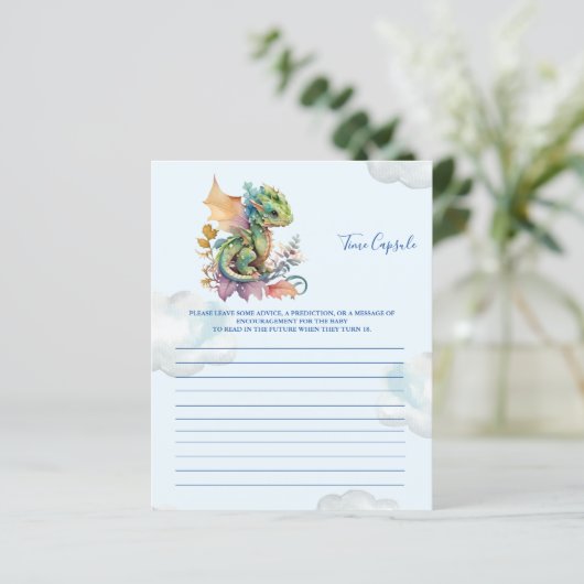 Baby shower Games Time Capsule (Staand voorkant)