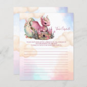 Baby shower Games Time Capsule (Voorkant / Achterkant)