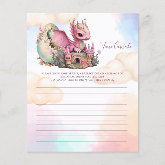 Baby shower Games Time Capsule (Voorkant)