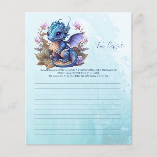 Baby shower Games Time Capsule (Voorkant)