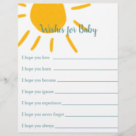 Baby shower Games voor hier komt de zoon Flyer