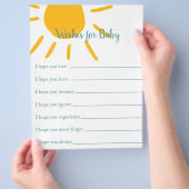 Baby shower Games voor hier komt de zoon Flyer (Hand)